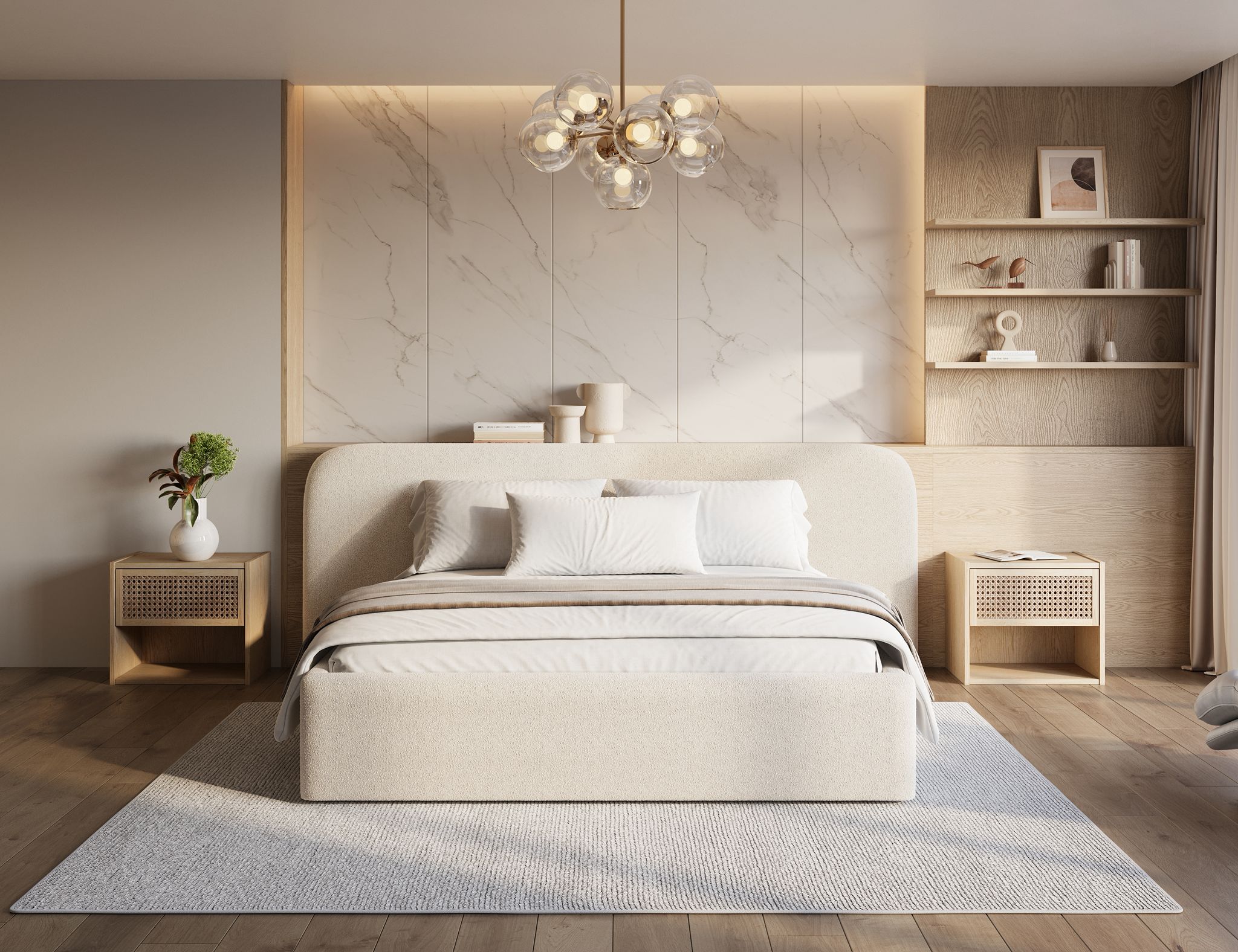 Ascot Bed Frame - Teddy Cream