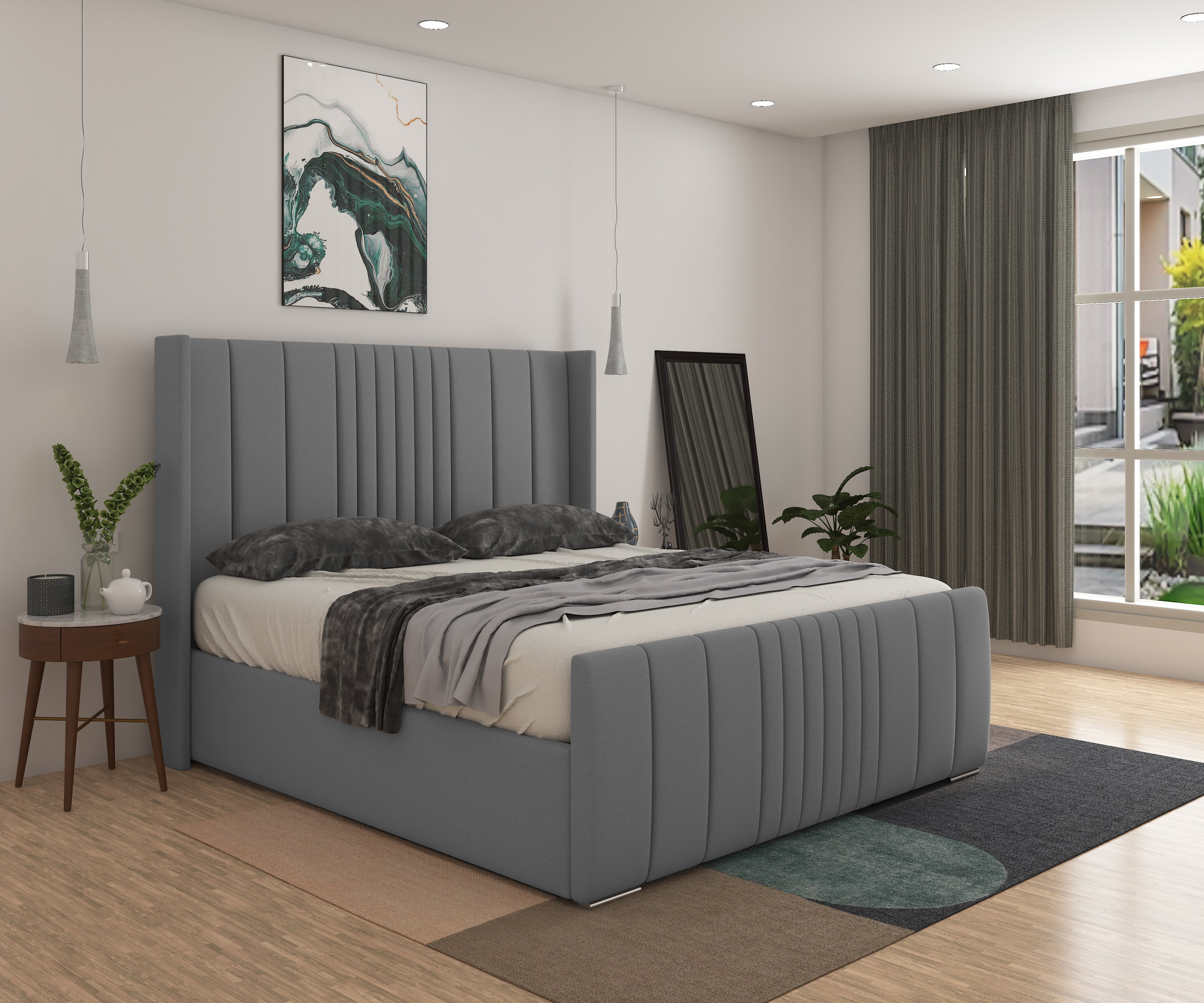 London Wingback Bed Frame 2