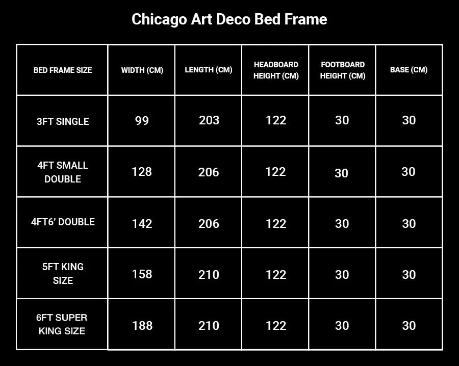 Chicago Art Deco Bed Frame