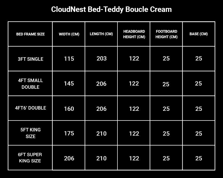 CloudNest Bed-Teddy Boucle Cream 4