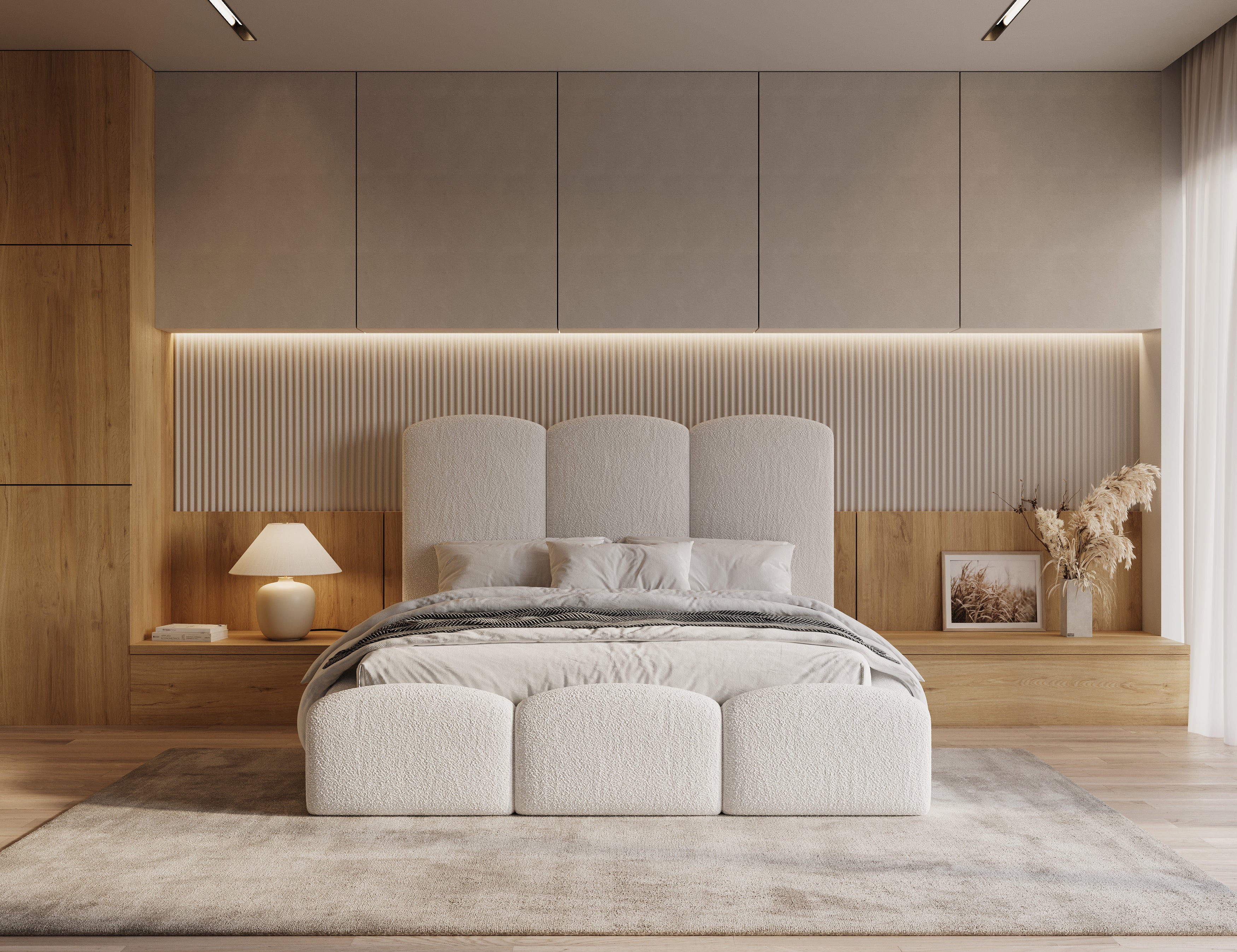 CloudNest Bed-Teddy Boucle Cream 3