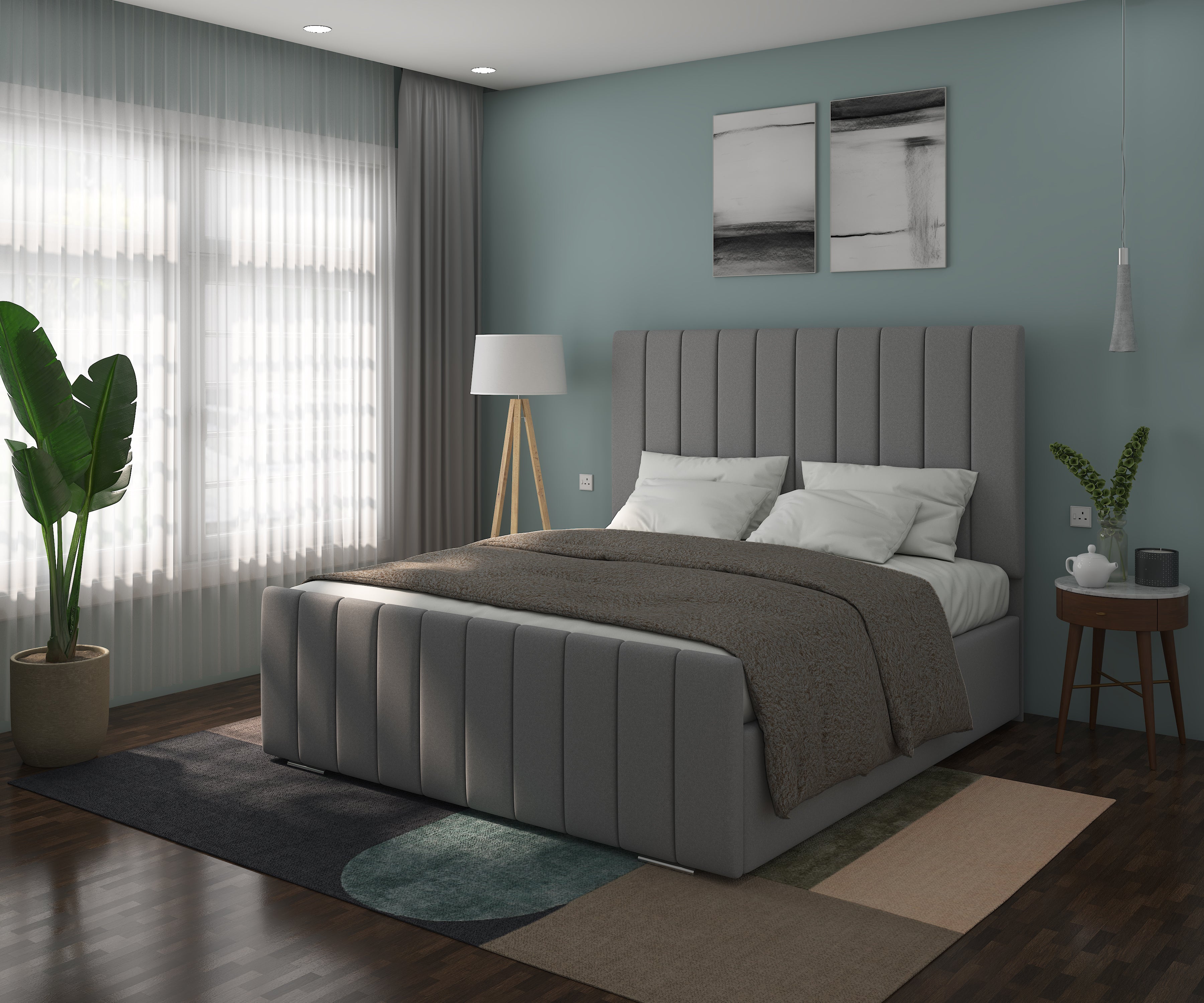 Madrid Bed Frame With lines