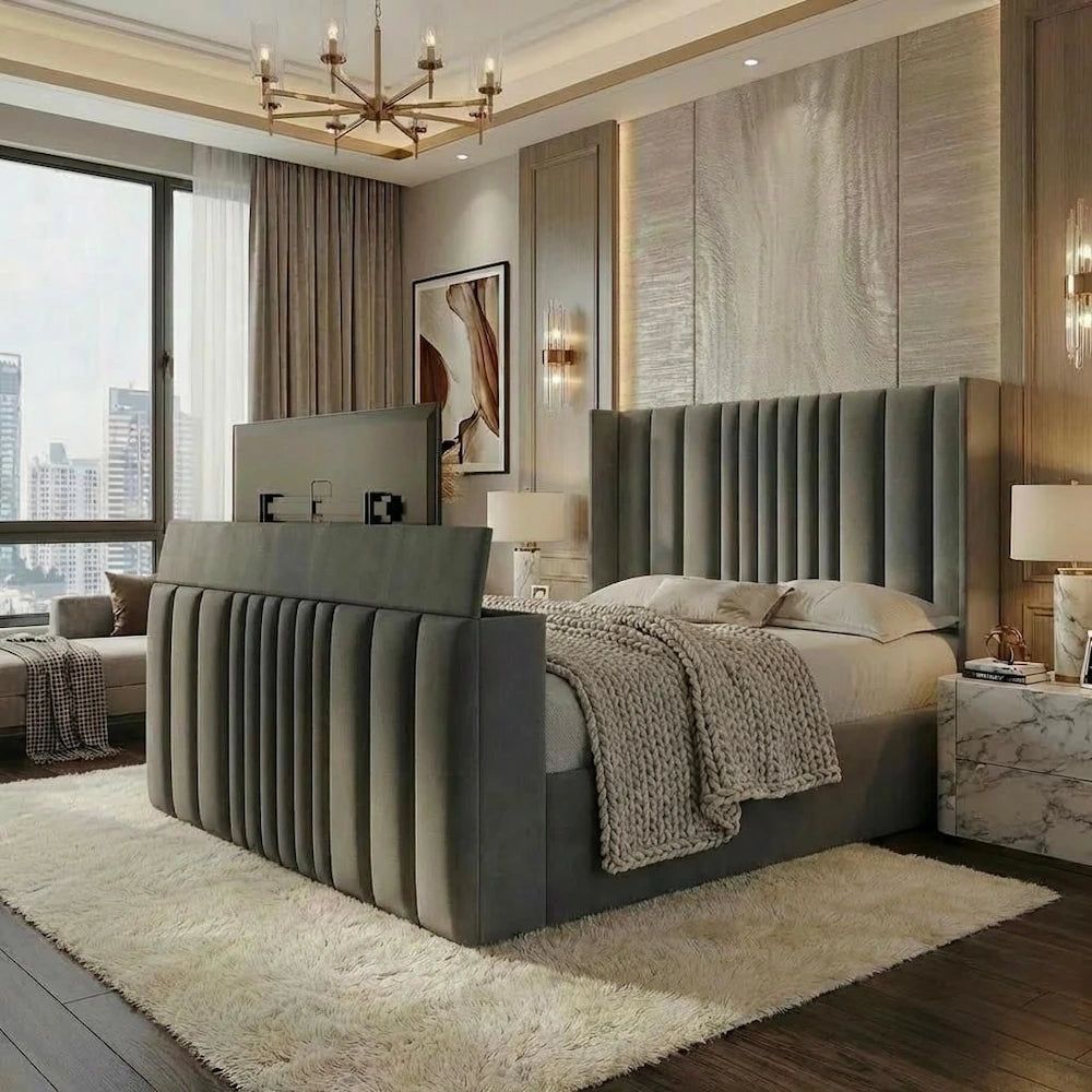 The Vivienne Wingback Tv Bed