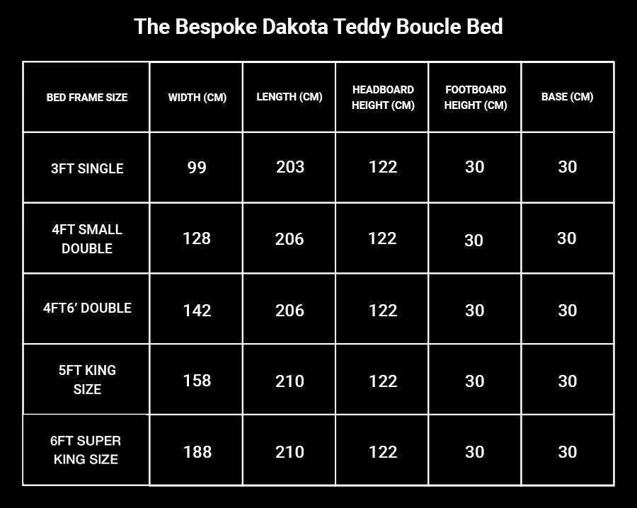 The Bespoke Dakota Teddy Boucle Bed 4