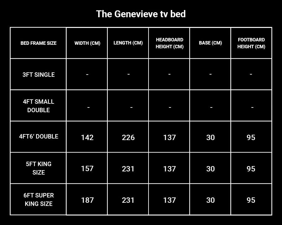 The Genevieve tv bed