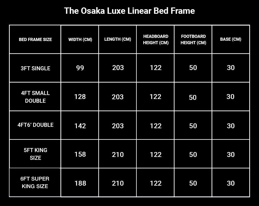 The Osaka Luxe Linear Bed Frame 4