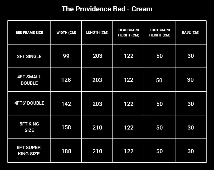 The Providence Bed - Cream 4
