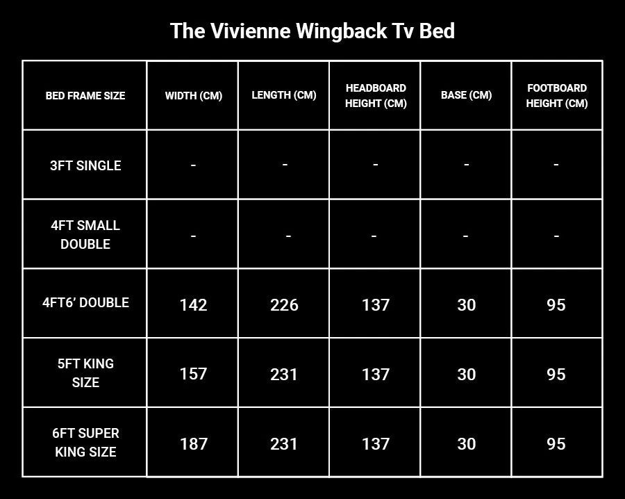 The Vivienne Wingback Tv Bed