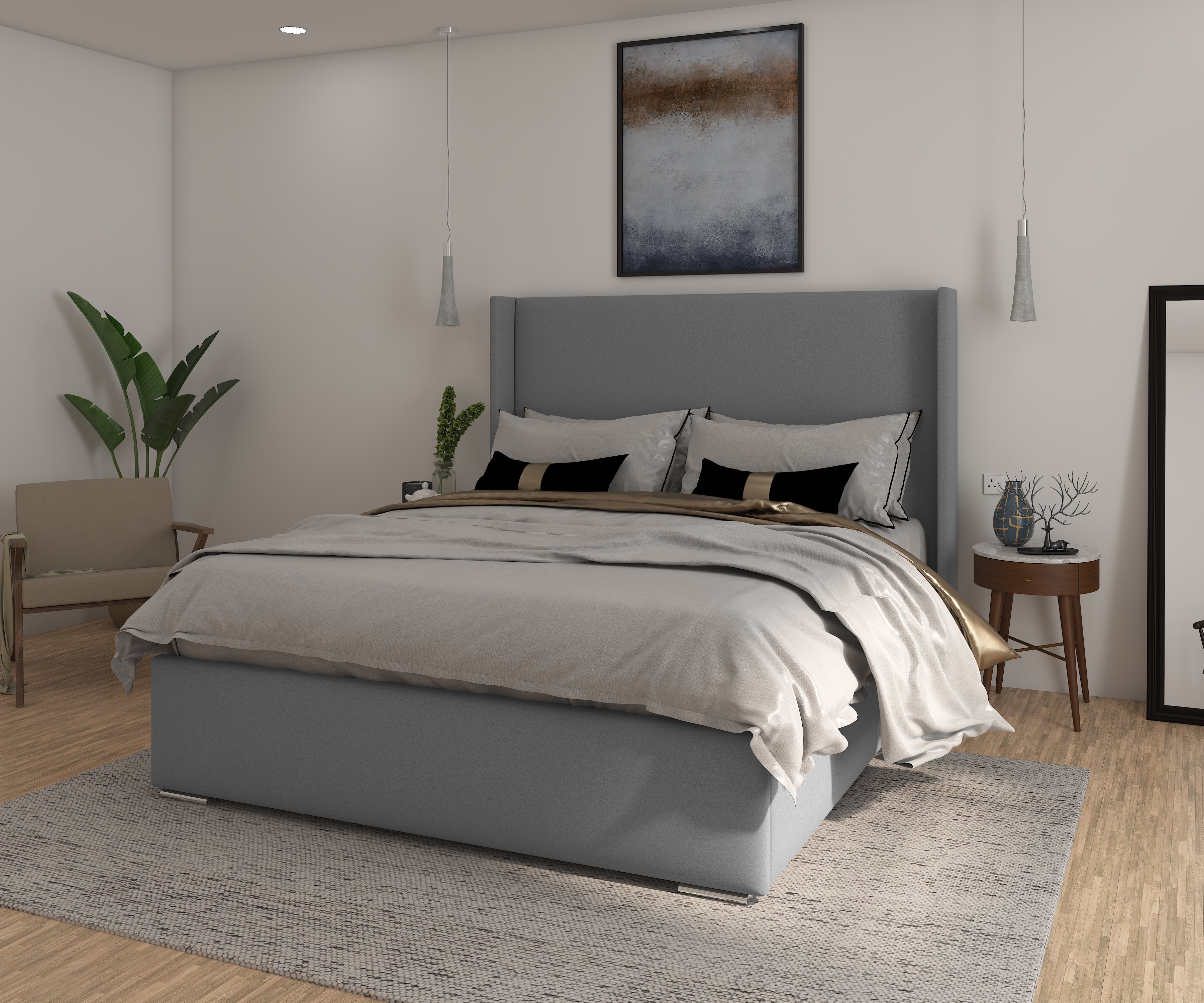 The Berkeley Bed Frame - Grey