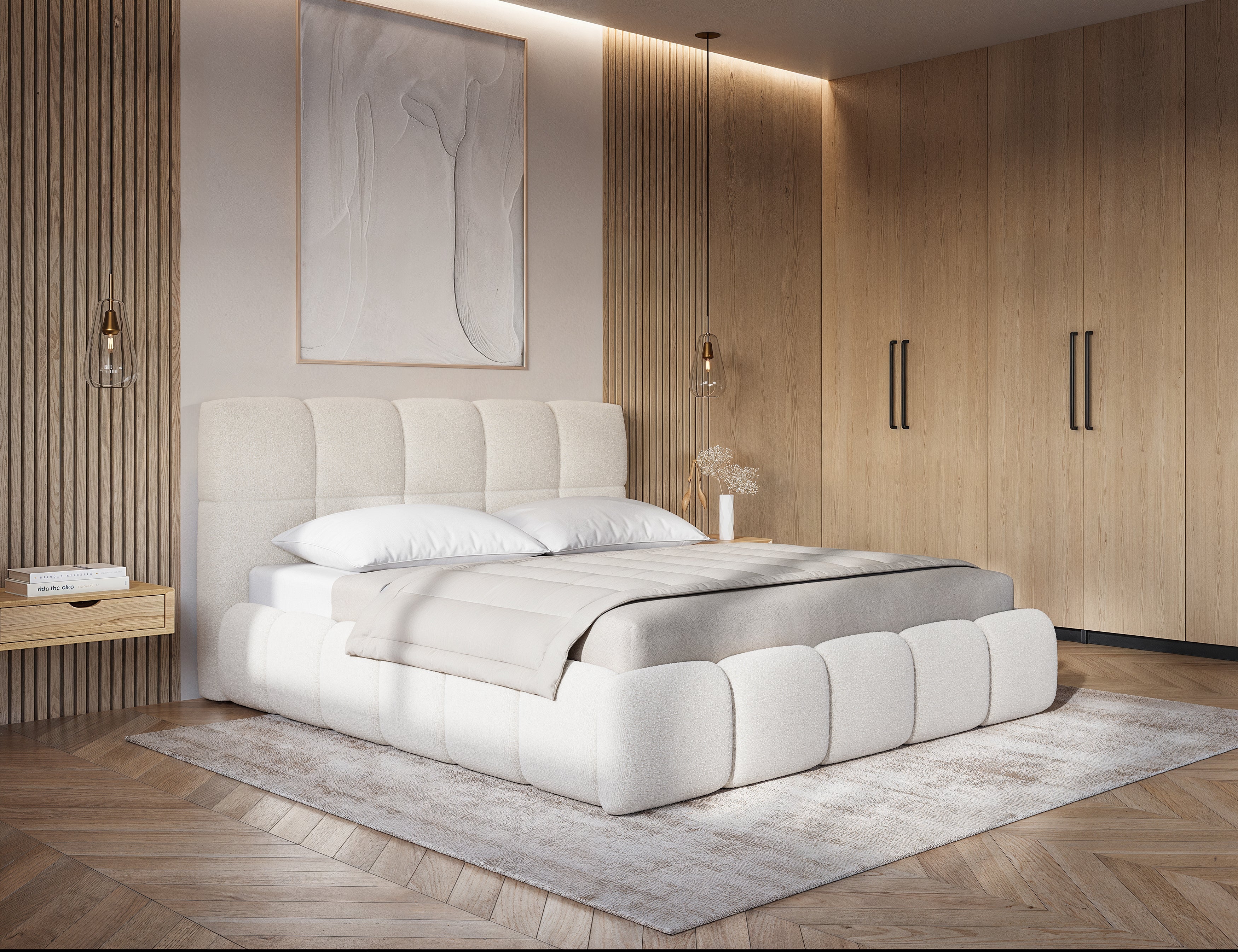 The Bespoke Dakota Teddy Boucle Bed 3