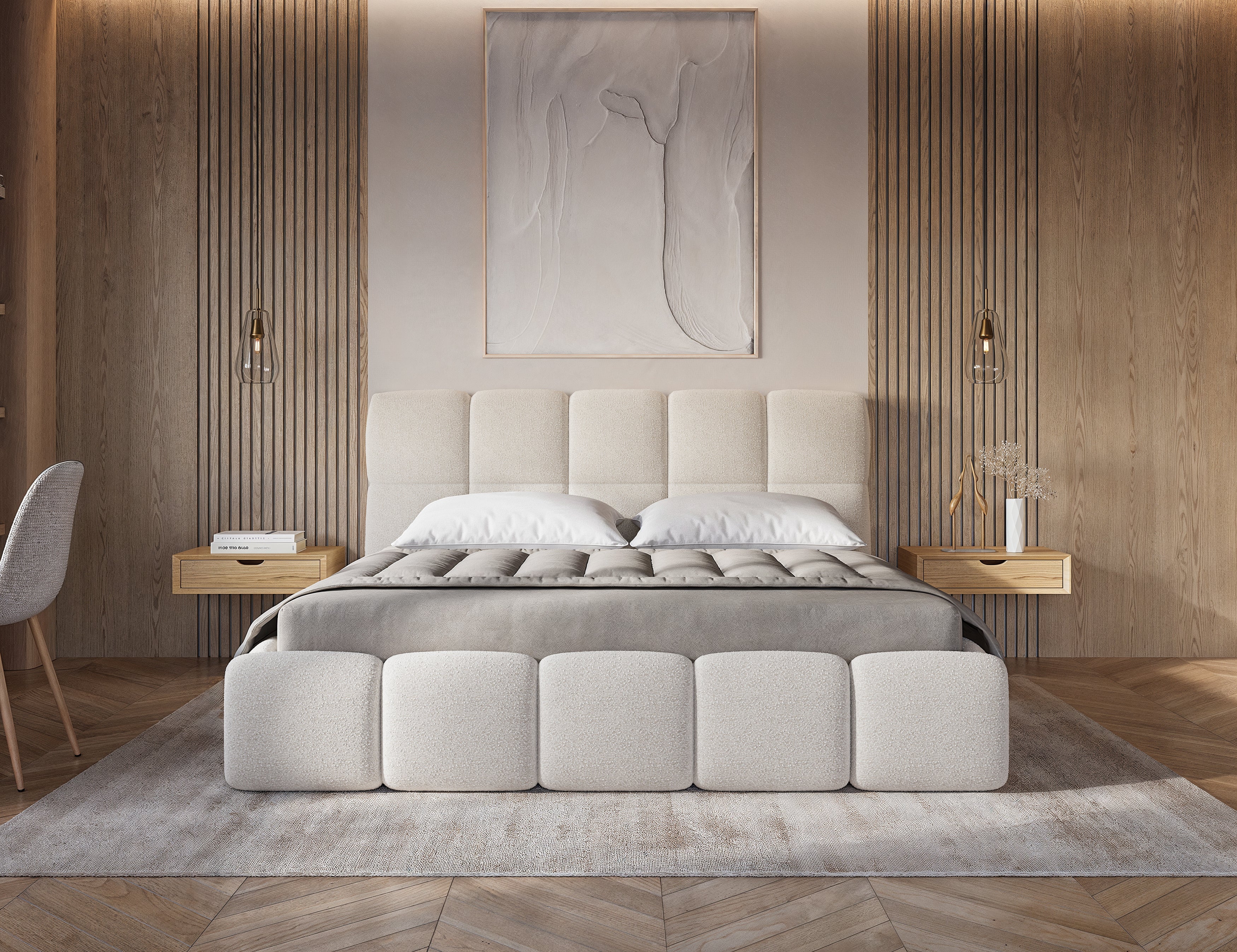 The Bespoke Dakota Teddy Boucle Bed