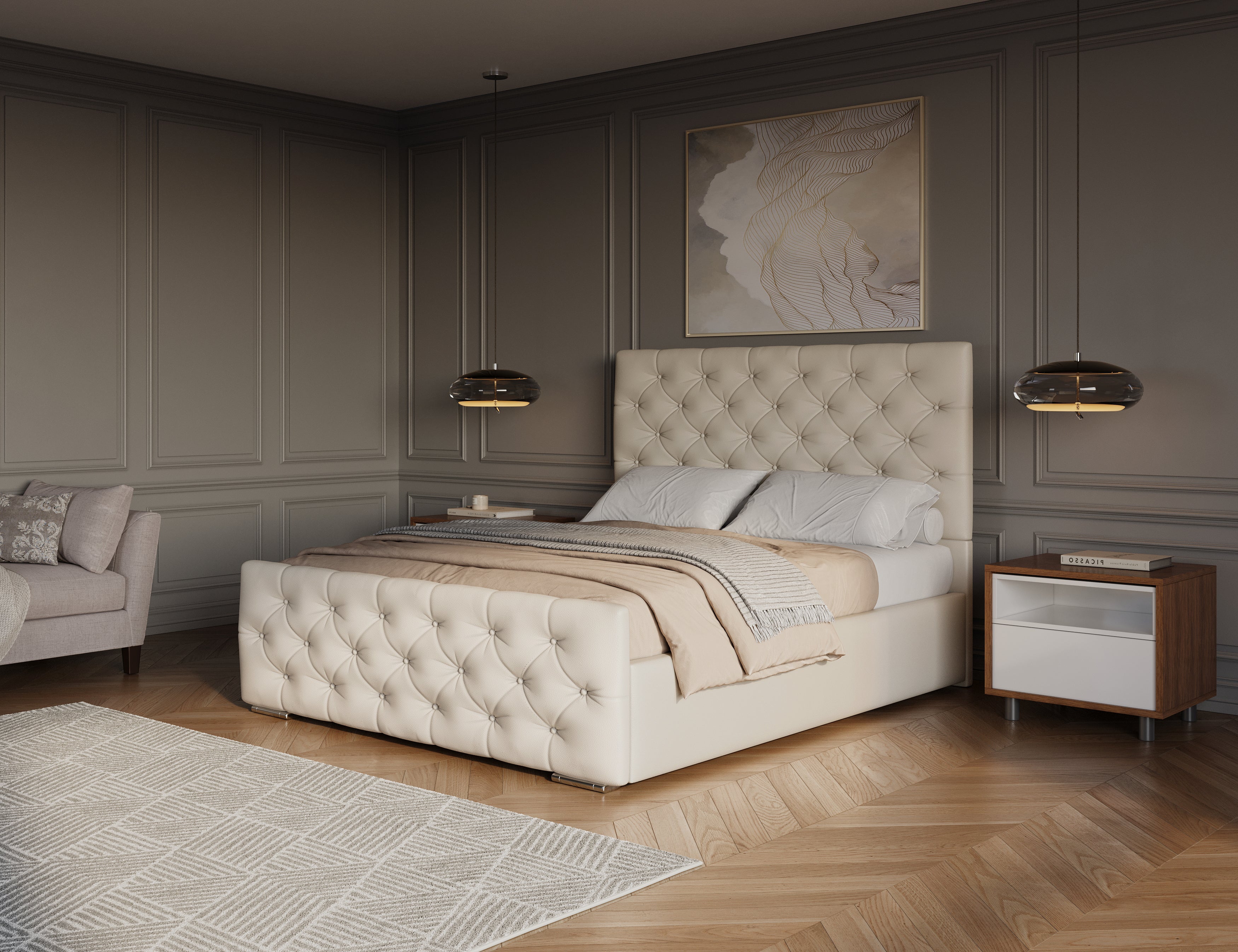 The Dover Upholstered Bed Frame