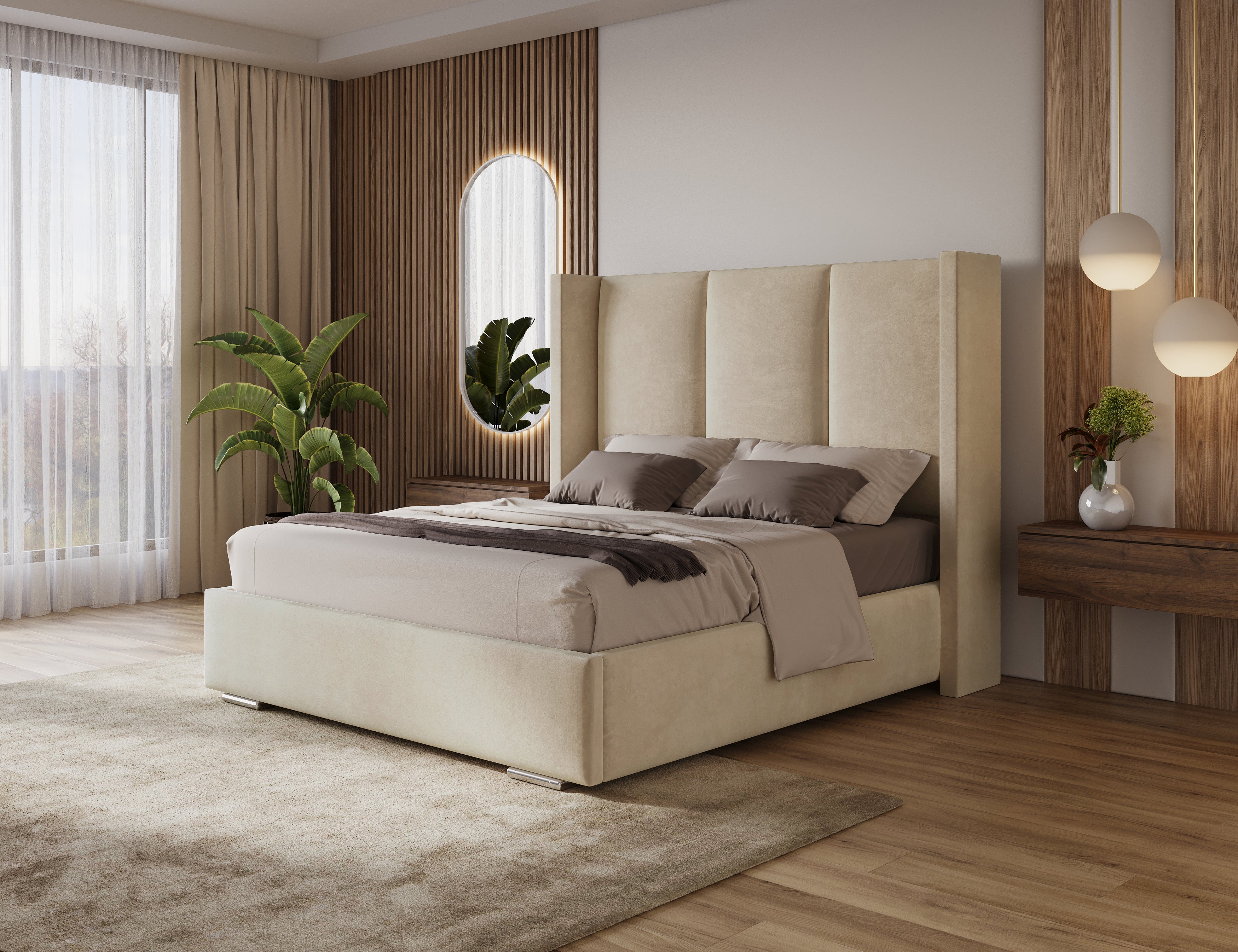 Empress Wingback Bed