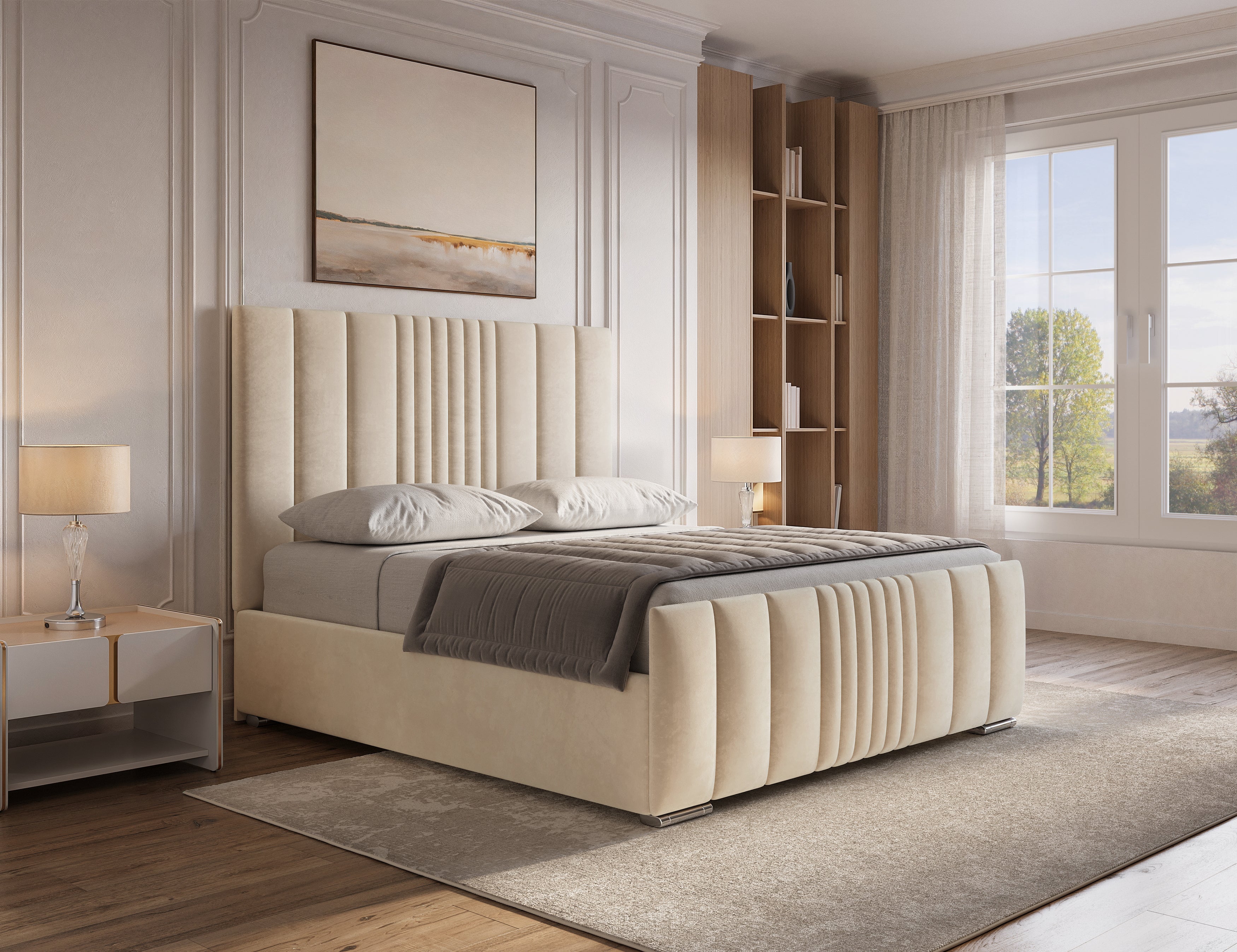 The Nashville Bed Frame With Lines