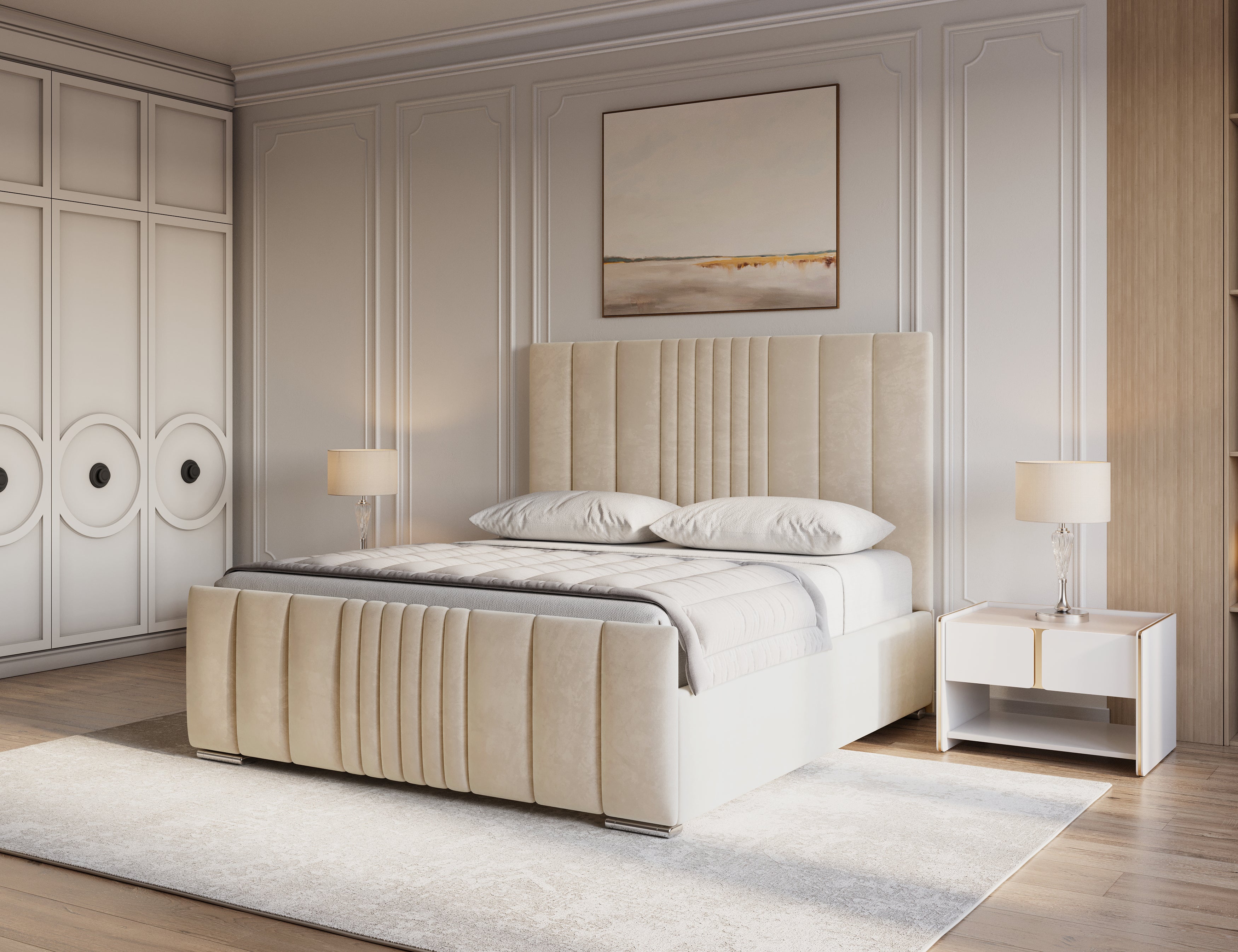 The Nashville Bed Frame With Lines