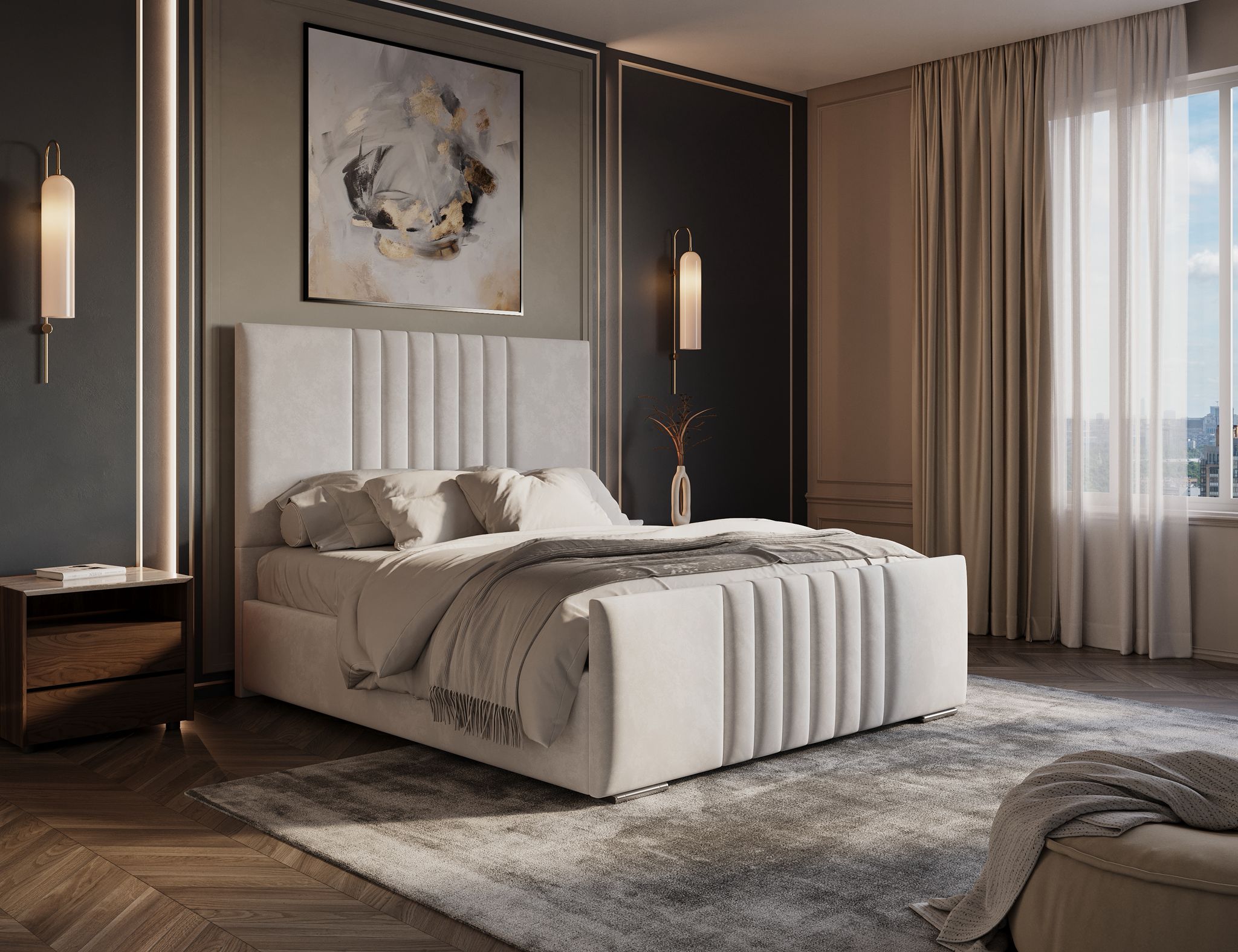 The Osaka Luxe Linear Bed Frame